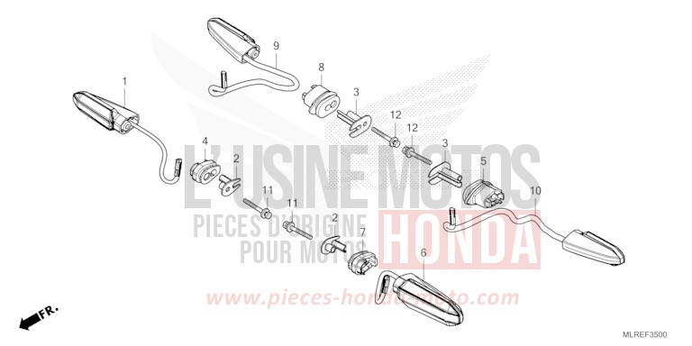 BLINKER von Hornet 500 GRAND PRIX RED (R380) von 2026